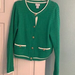 Lilly Pulitzer Green Cardigan Sweater